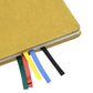 3Pcs PU Leather Ribbon Bookmark