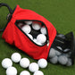 Golf Ball Retriever Portable Pocket Shag Bag Can Hold Up to 70 Balls
