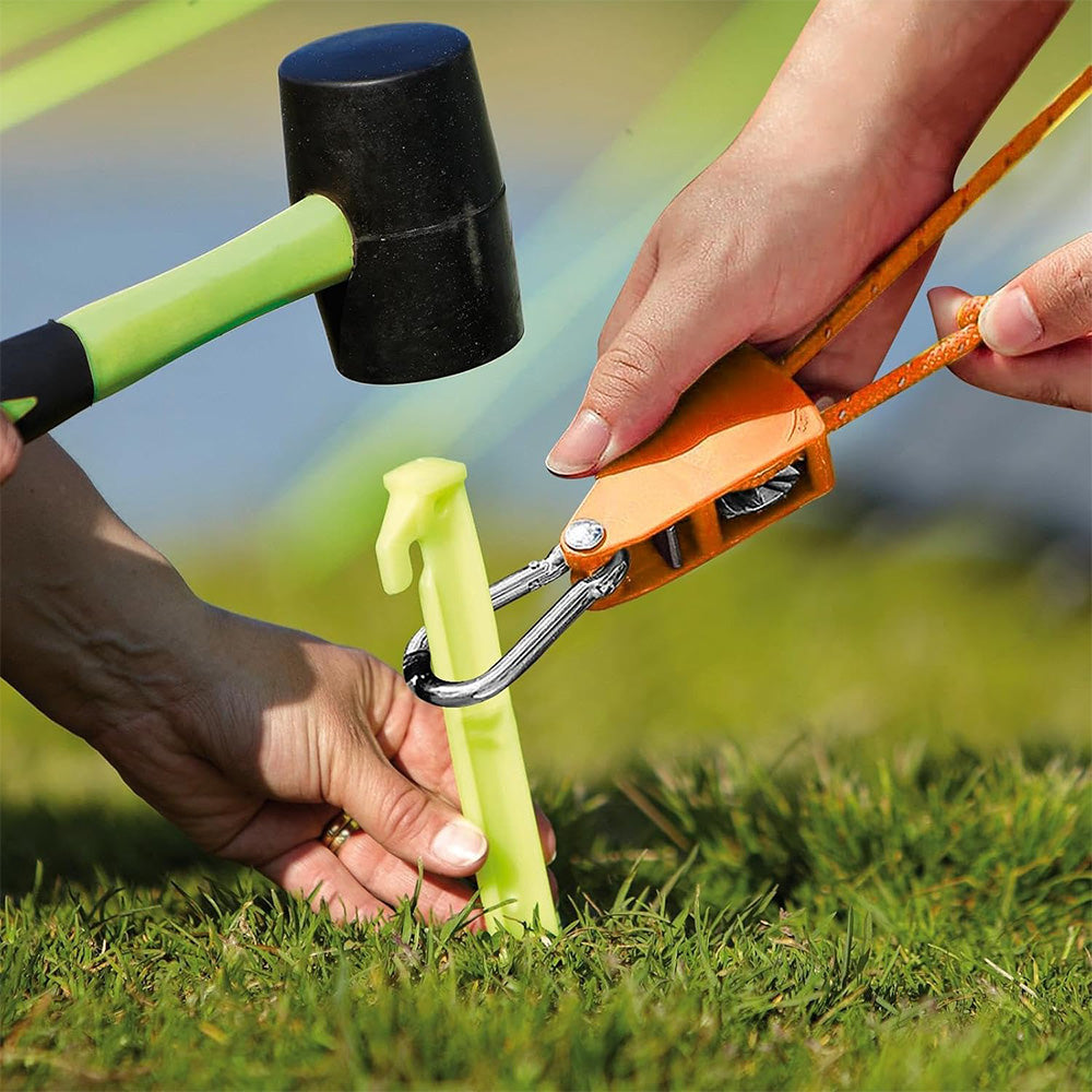 Portable Adjustable Fix Tent Pulley Camping Rope Quick Setup Outdoor Guy Lines For Canopy Kayak