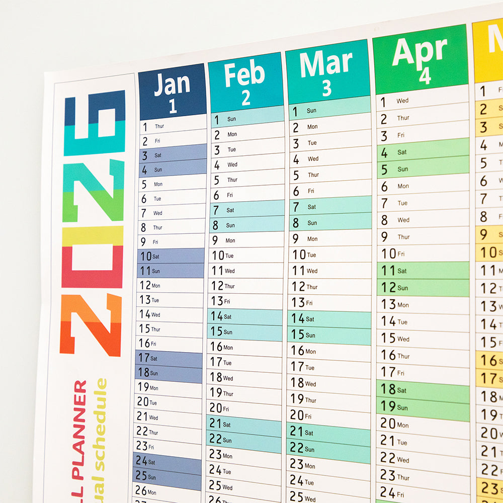 2026 Wall Calendar Large Poster Hanging Calendar School Office Supplies Daily Planner