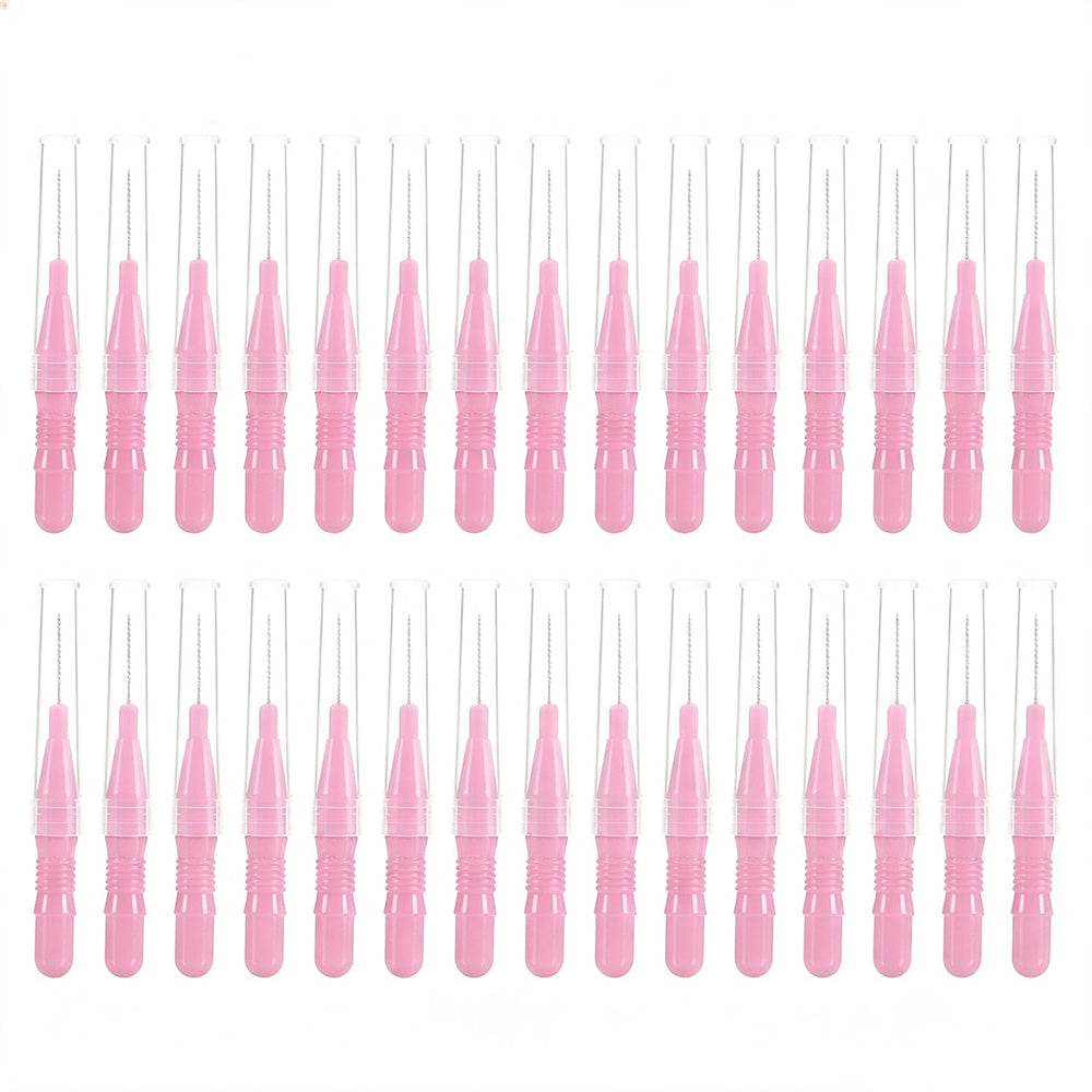 30 Pack Mini Cleaning Brushes for Braces Teeth Lashes and Brows