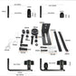 2Pcs Wall Mounted Sliding Barn Door Floor Guide for Flush Bottom Adjustable Stay Rollers