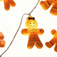 Christmas Decoration Gingerbread Men Cookies String Lights Battery Operated