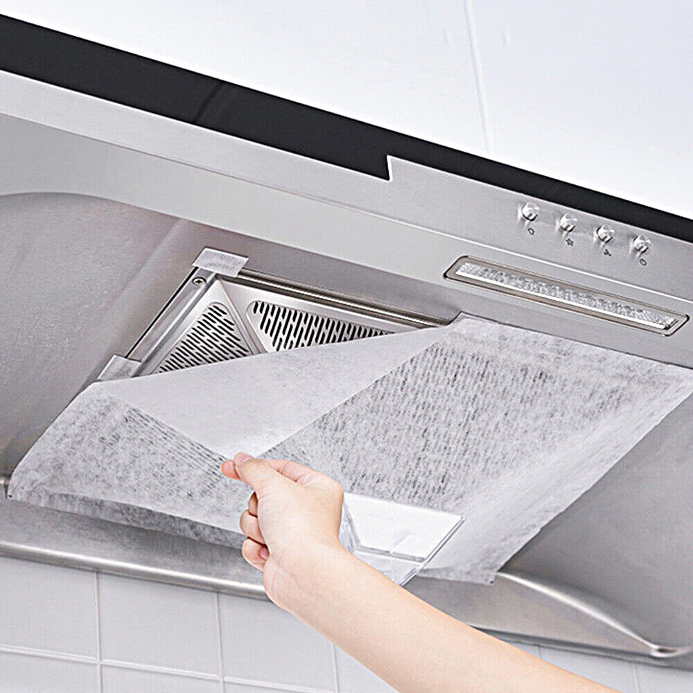 48Pcs Range Hood Filter Paper Non-woven Oil-absorbing Paper