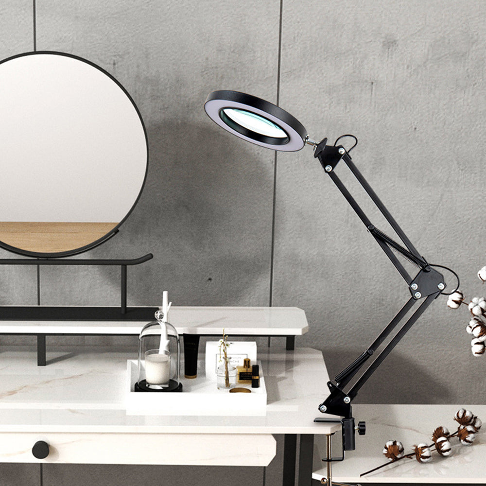 5X Magnifying Glass with LED Desk Lamp