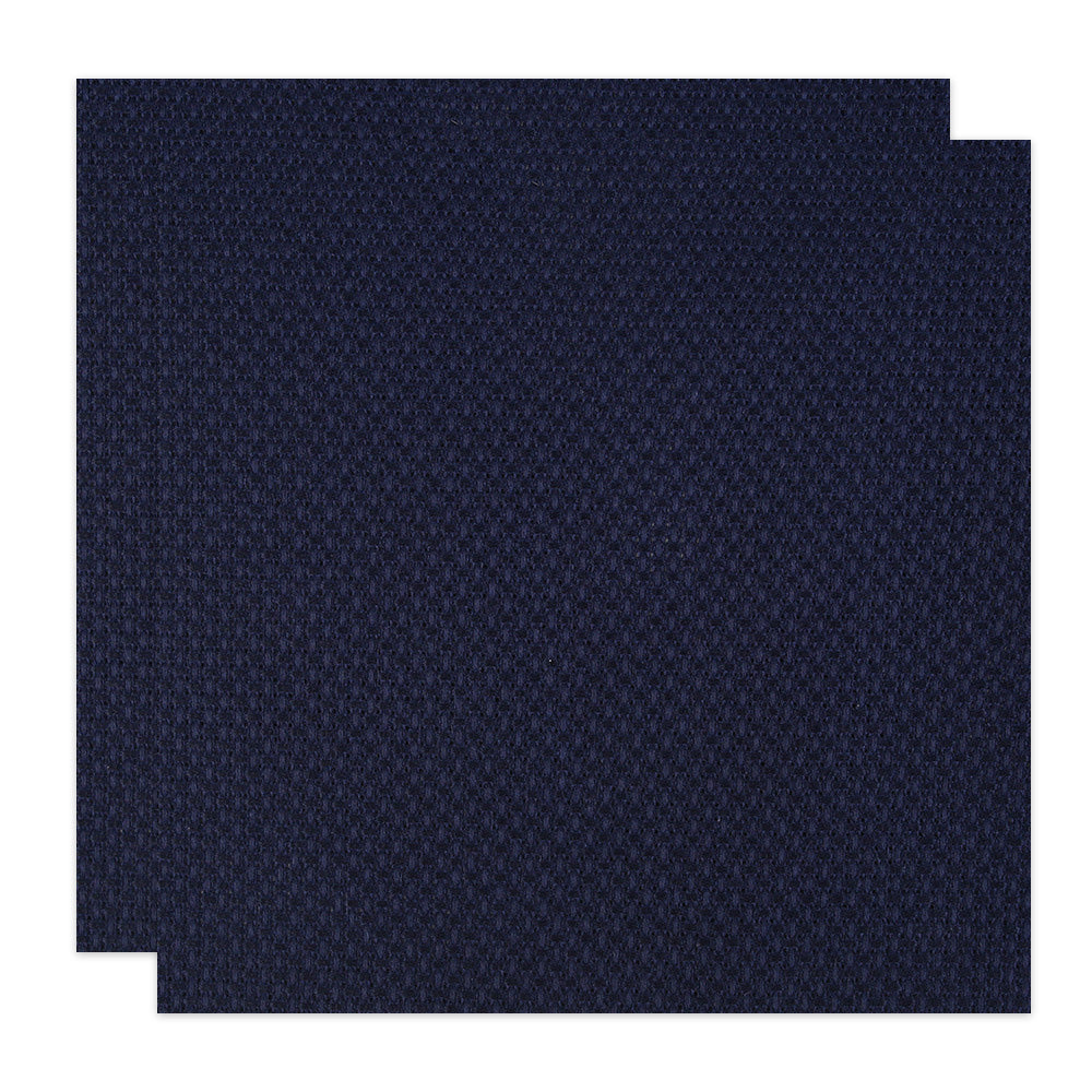 2 Pack 14 Count Precut Cotton Aida Cloth for Cross Stitch Embroidery-Navy