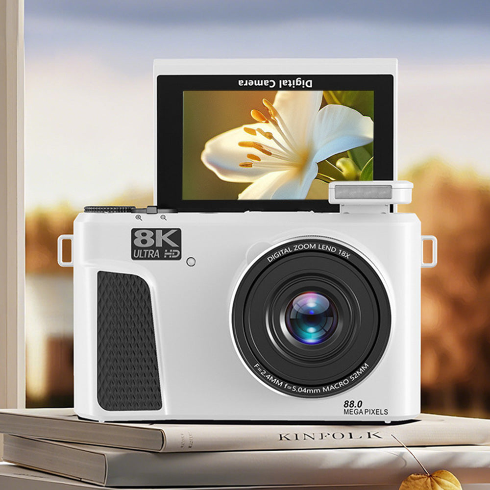Digital Camera with Flip Screen WIFI Remote Control Vlogging Camera