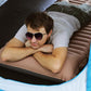 Inflatable Camping Sleeping Pad Ultralight Camping Mat with Pillow and Built-in Foot Pump
