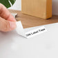 5Pcs 12mm White on Black PET Label Maker Tape Compatible for Dymo Printers