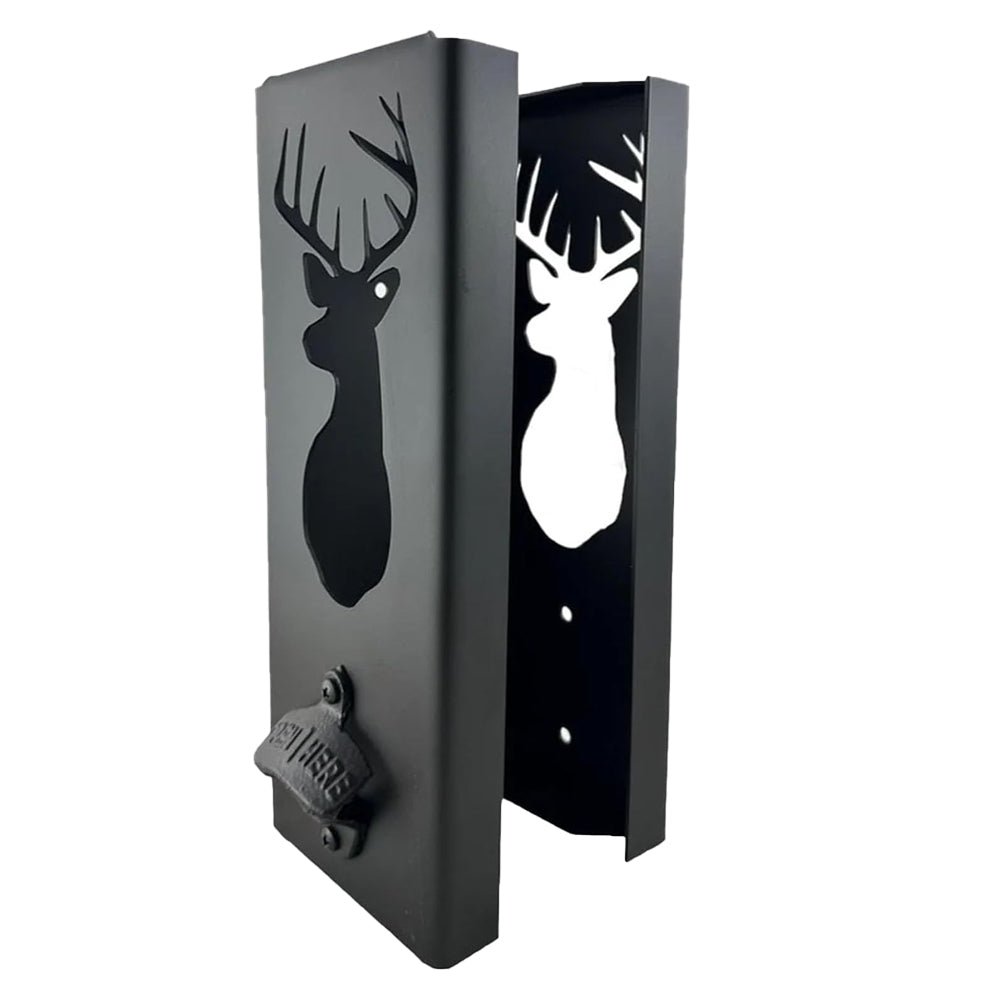 2-in-1 Wall Mounted Can Cooler Holder with Bottle Opener