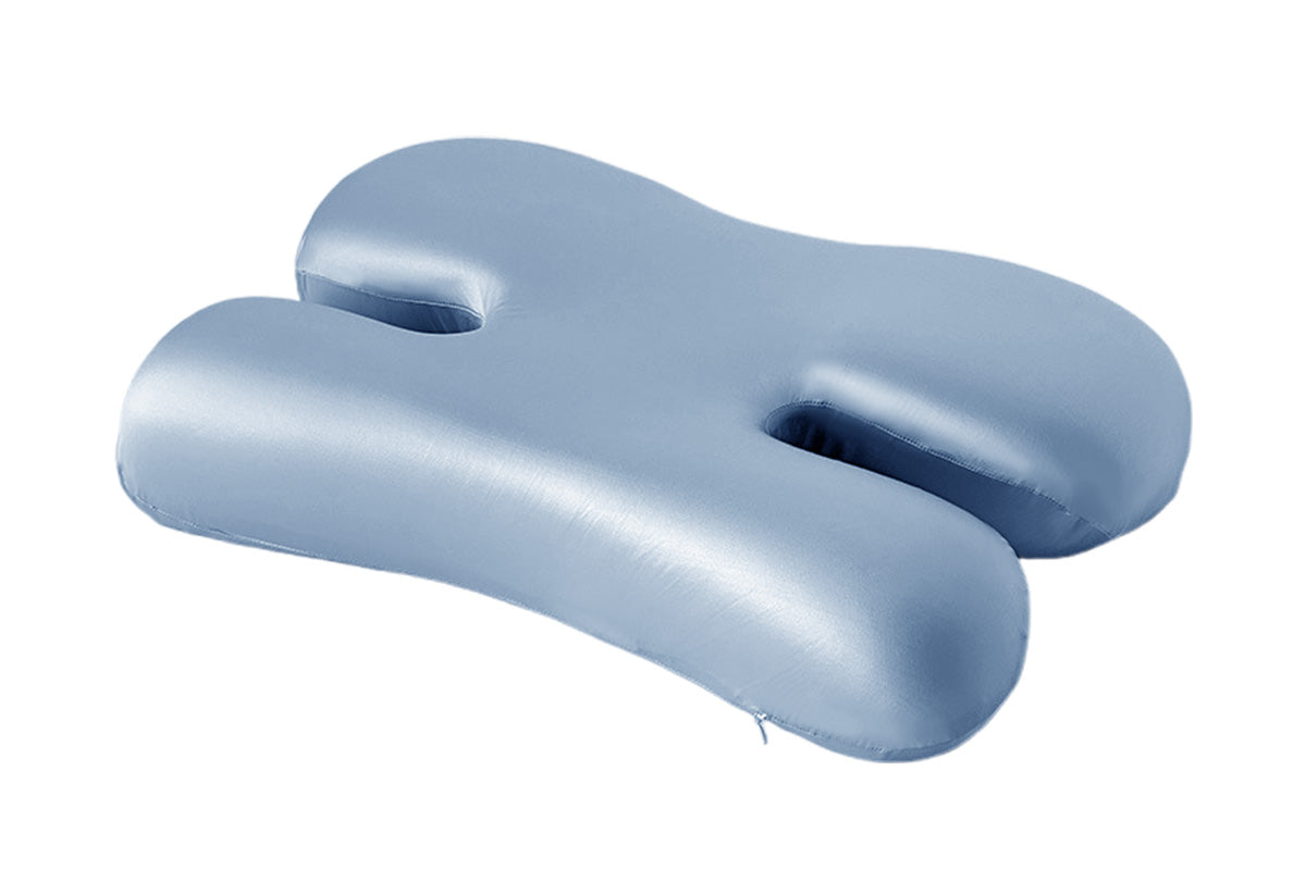 H-Shape Anti-Wrinkle Side Sleeper Pillow Satin Sleep Pillow