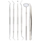 Professional Dental Tool Kit 6 Piece Stainless Steel Oral Care Set