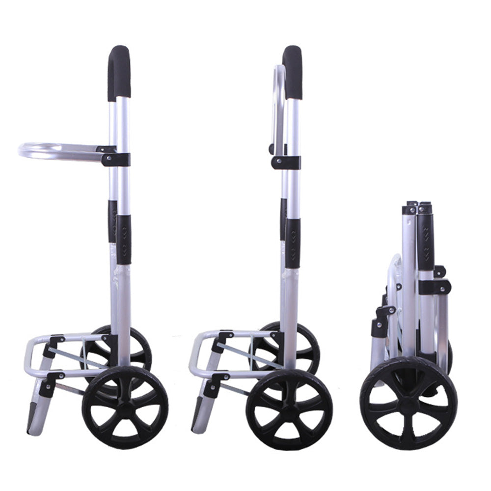 Folding Shopping Cart with Waterproof Oxford Bag Portable Utility Trolley