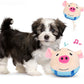 Active Moving Pet Plush Toy Interactive Bouncing Ball Sound Electronic Dog Toy