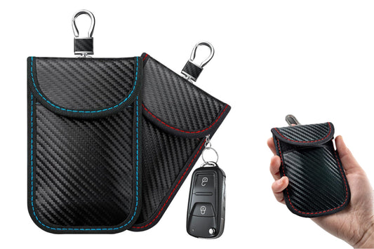 2Pcs RFID Blocking Faraday Bags Key Fob Protector Pouches