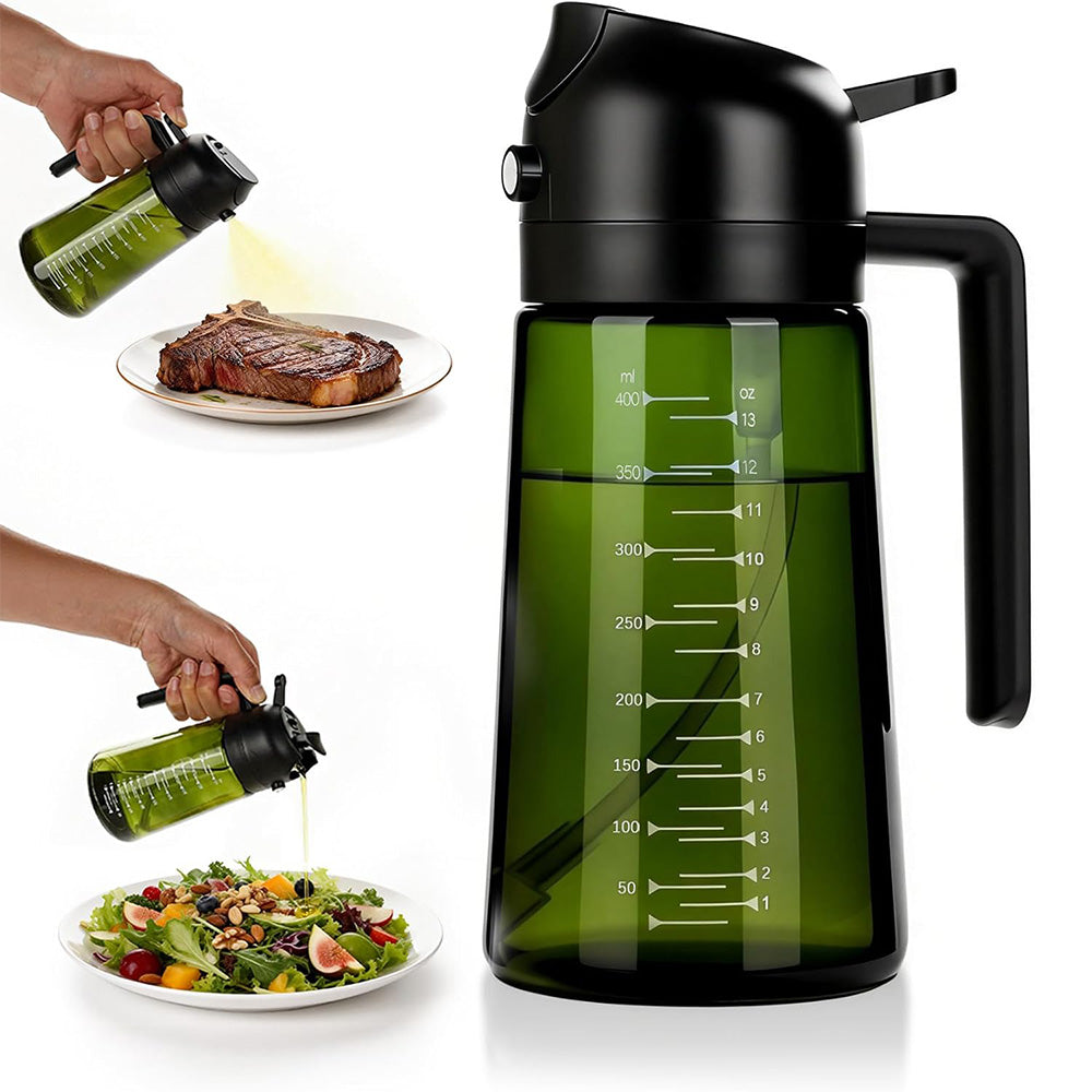 470ml Glass Oil Sprayer Bottle for Cooking Olive Oil Dispenser Kitchen Gadgets