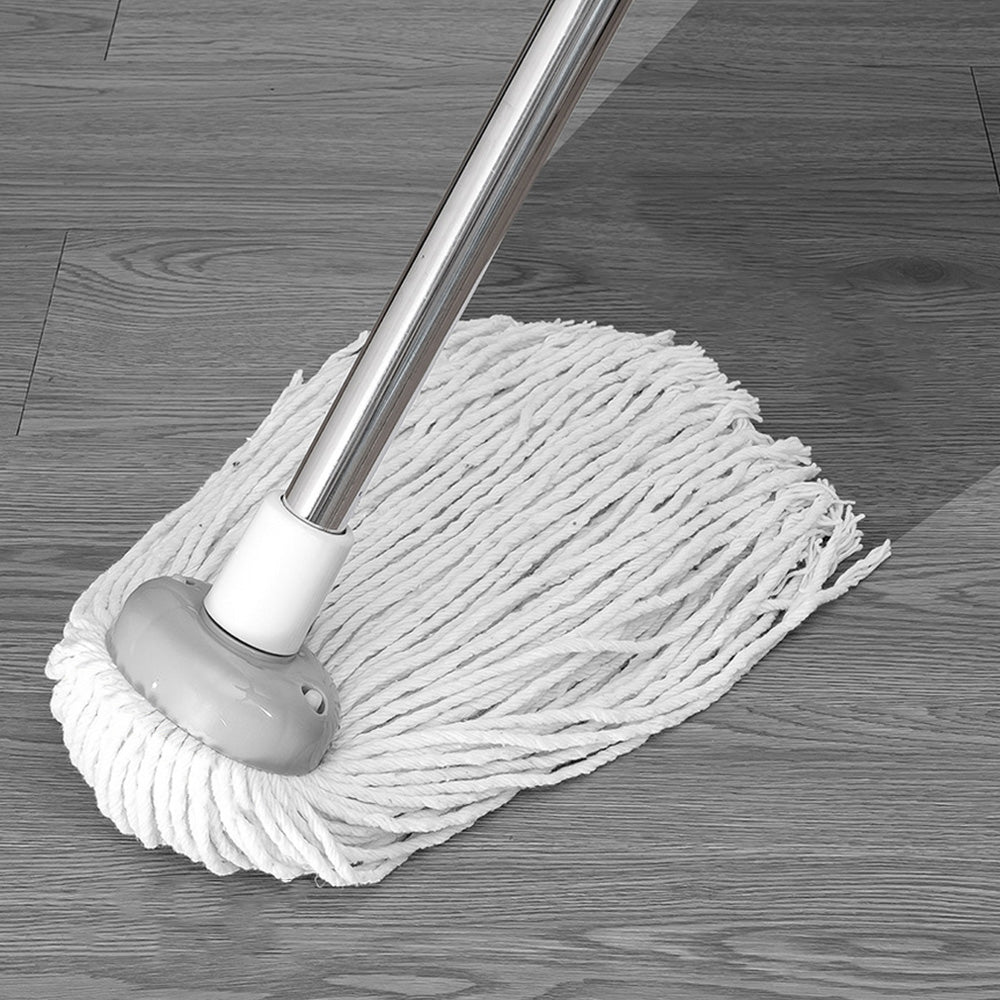 Cotton Mop with Stainless Steel Handle and Refill Head for Floor Cleaning