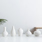 Set of 5 Small Ceramic Vases Modern Matte Bud Vase for Home Decor