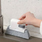 Handheld Window Groove Door Rail Crevice Cleaning Brush with Replacement Cloth