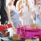 50 Pack Kraft Paper Pillow Gift Boxes with Ribbons for Weddings and Parties