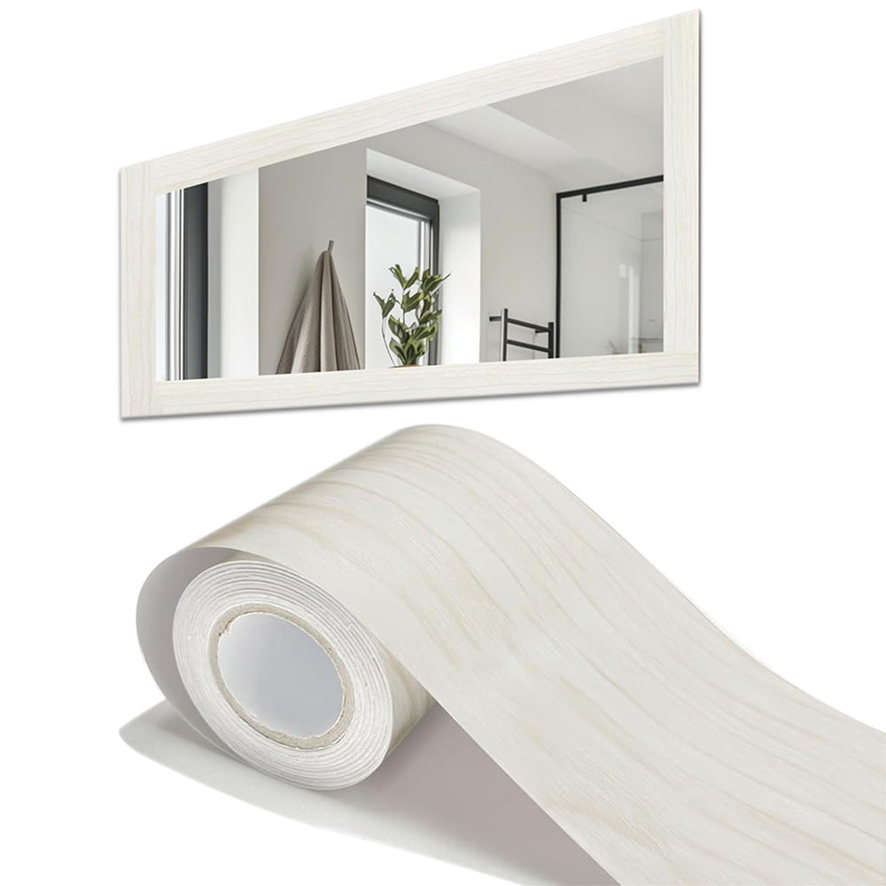 Peel and Stick Wood Grain Border Waterproof Sticker Self Adhesive for Wall