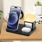 6-in-1 Wireless Charger with Alarm Clock and Night Light for Smartphone/Watch/Earbuds