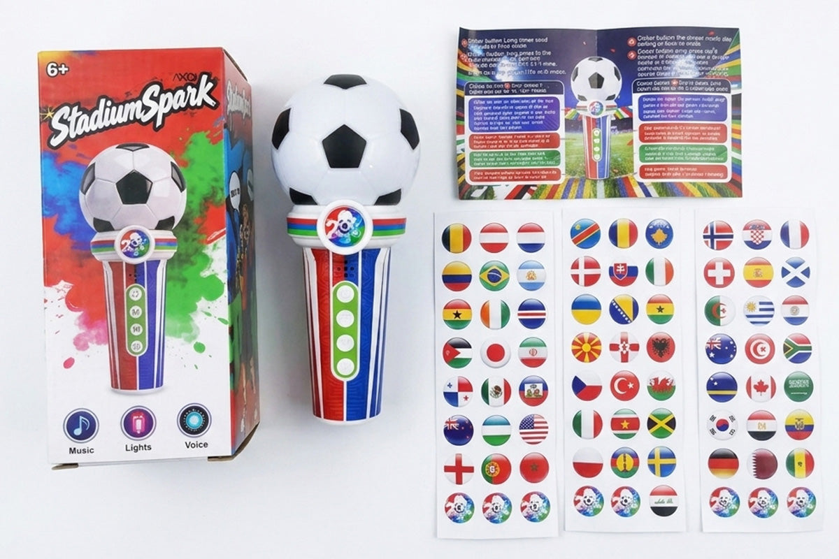 Soccer Theme Handheld Microphone Football Cheering Microphone Kids Microphone Toy Voice Amplifying Mic