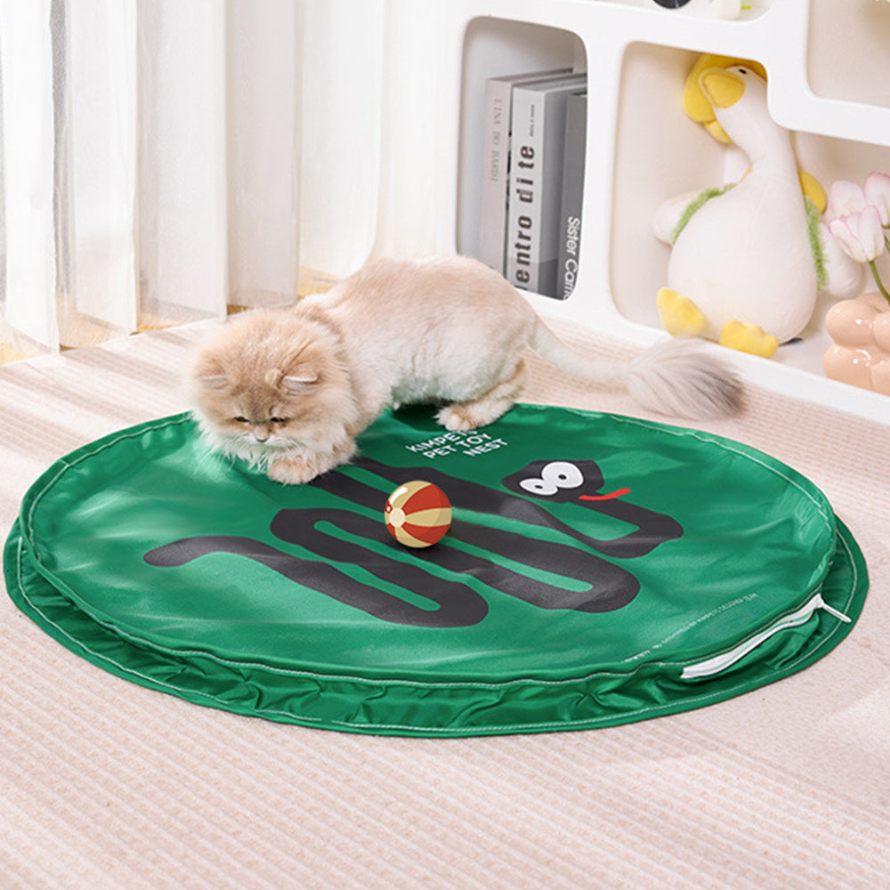 Play Mat Mouse Puzzle Game Fabric Teaser Hide and Seek Toy without Interactive Ball