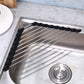 Triangle Roll-Up Dish Drying Rack For Sink Corner Sink Kitchen Drainer And Organizer