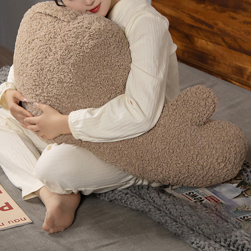 Fluffy Backrest Reading Pillow Neck Lumbar Support Chair Cushion with Arms
