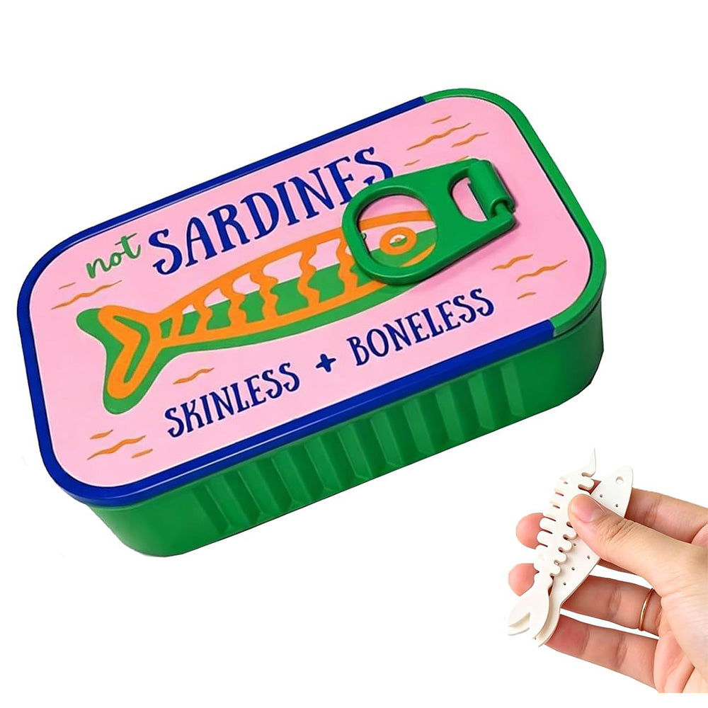 Small 3D Printed Sardine Shape Necklace and Earring Storage Box
