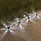 4Pcs Solar Ground Lights Bright In-Ground Outdoor Landscape Lighting Pathway Lawn Patio Yard Deck