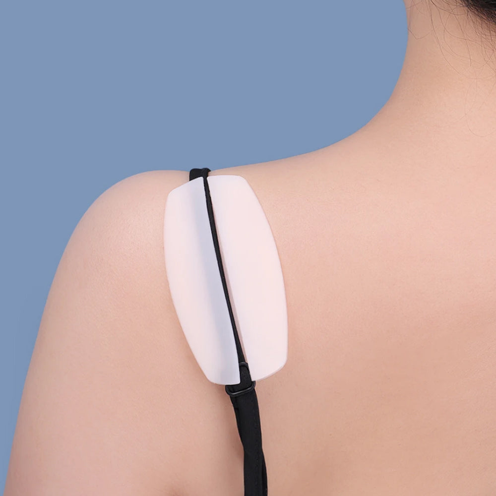 2Pcs Soft Silicone Under Bra Strap Pads Non-slip Shoulder Pain Relief