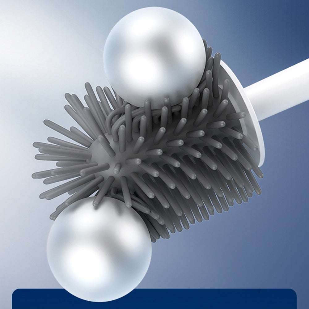 Soft TPR Toilet Brush Set for Bathroom Cleaning