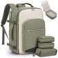 40L Travel Backpack for Men and Women Waterproof Carry On Bag with 3 Storage Pouches