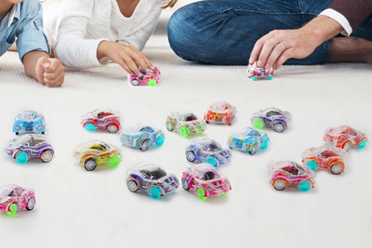 50Pcs Mini Pull Back Cars Set Pull Back Racing Vehicles Goodie Bag Stuffers