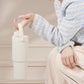 Dual Lid Tumbler with Straw 735ml Large Capacity Vacuum Insulated Water Bottle