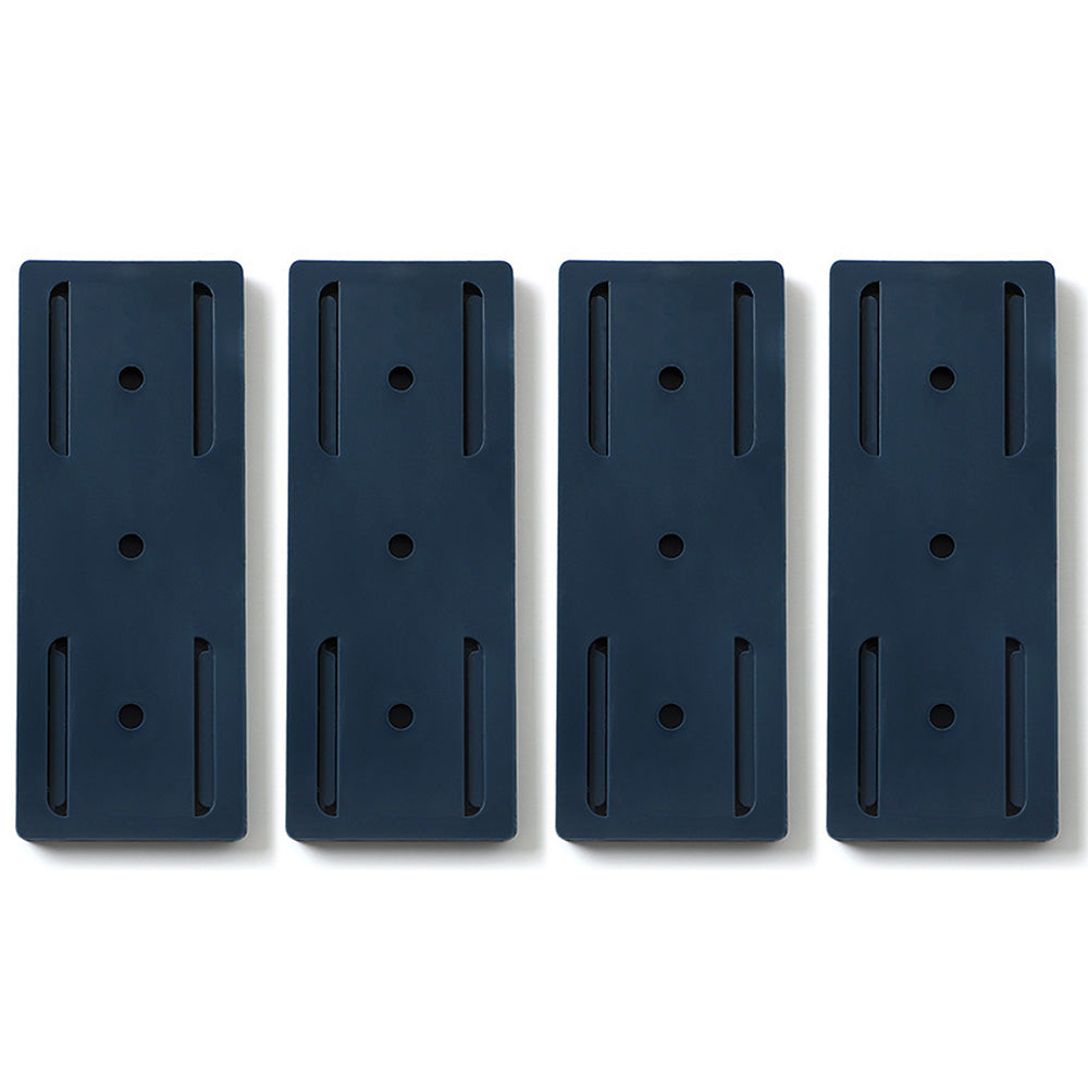 4PCS No-Drill Power Strip Holders Adhesive Wall Mount Socket Organizer
