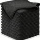 12Pcs Microfiber Cleaning Cloth Absorbent Car Towel Traps Grime Car Washing Cloth