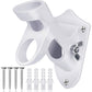 Dual Hole 45 and 90 Degree Adjustable Aluminum Flag Pole Wall Mount Holder