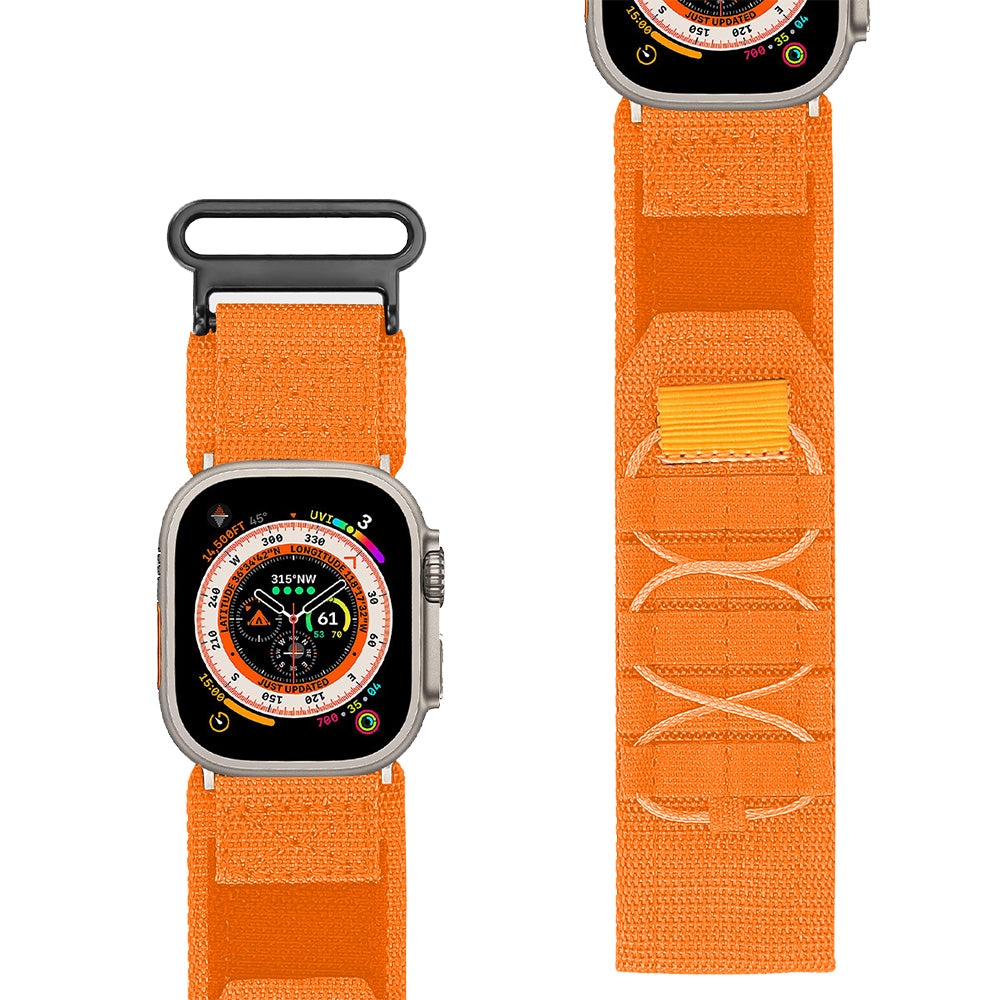 Nylon Watch Band Strap Compatible with Apple Watch 38/40/41/42/44/45/49cm