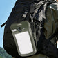 USB Solar Dual Charging Camping Clip Light with 60 LEDs 3 Dimming Modes Power Display