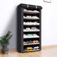 8-Layer Portable Shoe Storage Rack Cabinet