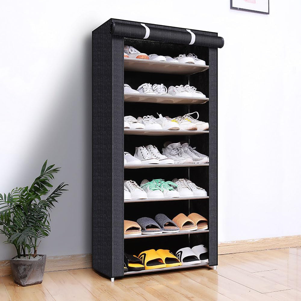 8-Layer Portable Shoe Storage Rack Cabinet