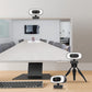 4K Webcam with Microphone Ring Light and Rotatable Tripod Computer Webcam