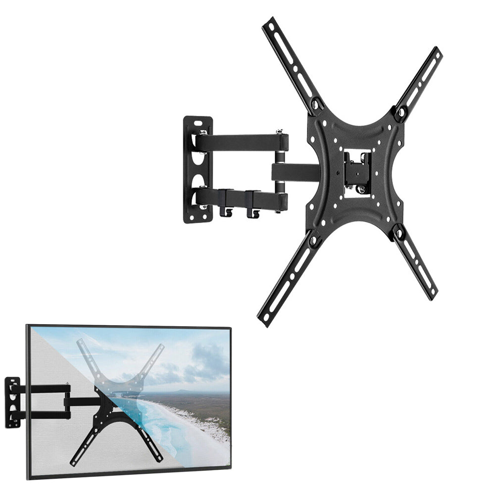 Full Motion Tilt Swivel TV Monitor Wall Mount VESA Bracket for 32-55 Inch
