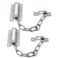 2 Pack Door Security Chain Lock Strong Door Chain Lock with 12 Screws for Wood Door
