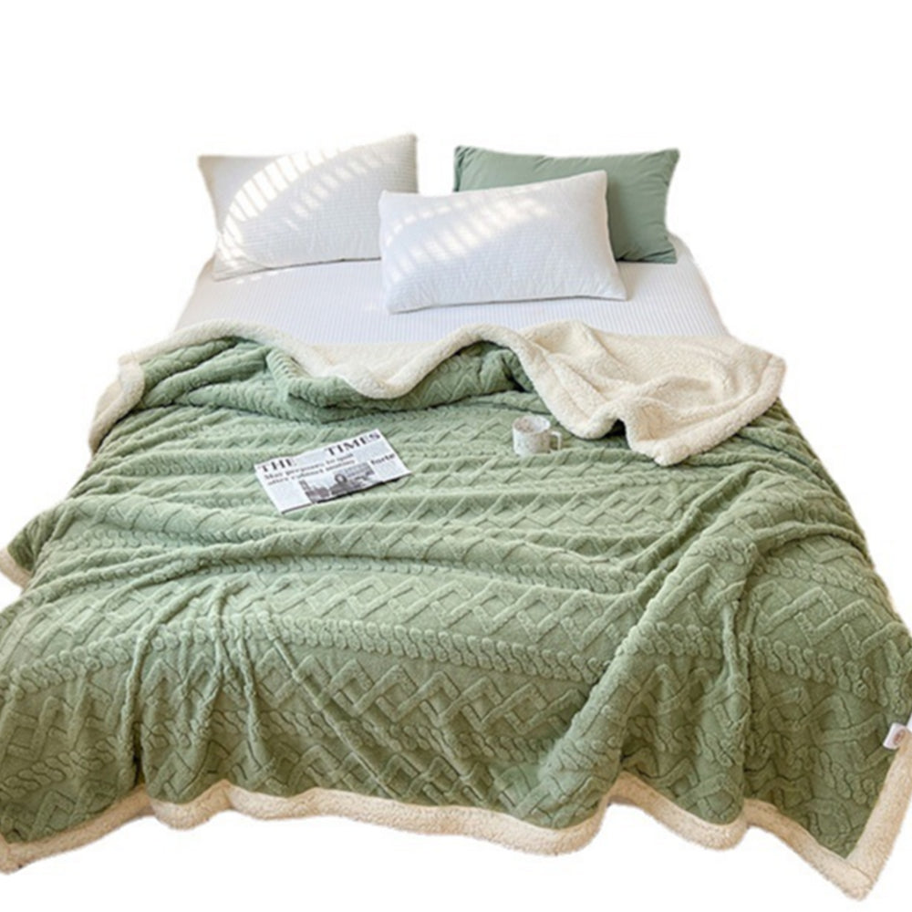 150X200cm Reversible Artificial Plush Blanket