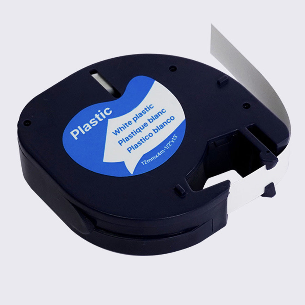 10 Pack 12 mm Label Tape Compatible with Dymo LetraTag 91330