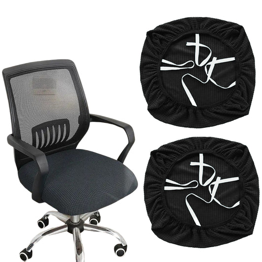 2Pcs Stretch Rotating Computer Chair Seat Covers